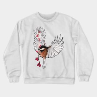 Watercolor - Winter bird Crewneck Sweatshirt